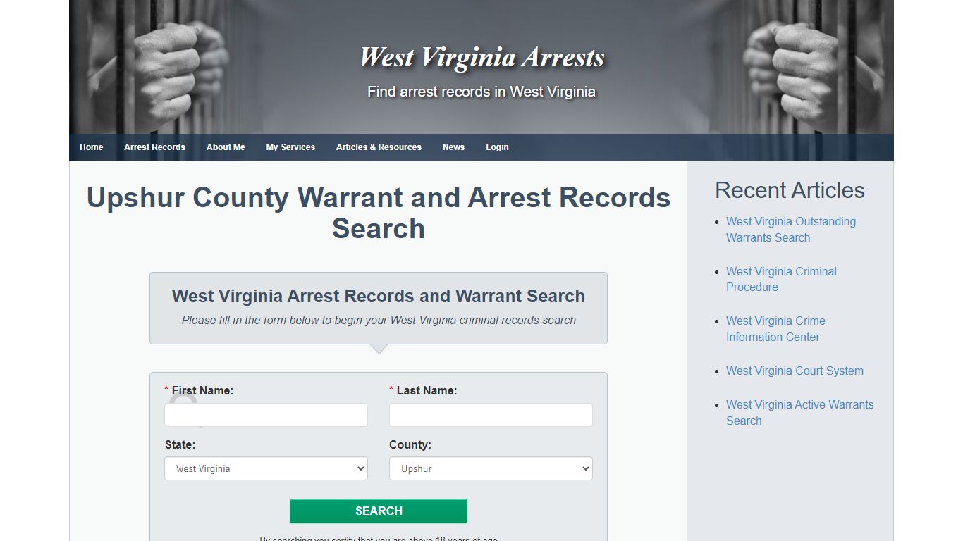 Upshur County Warrant and Arrest Records Search - West ...